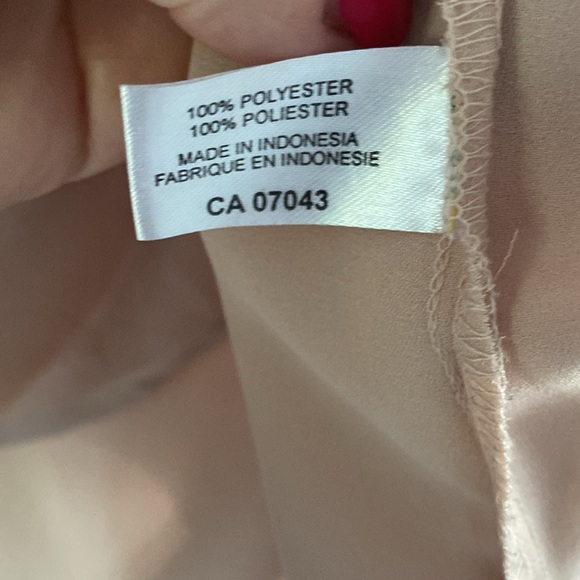 VIOLET & CLAIRE blush pink nude blouse tunic top M - Picture 3 of 4